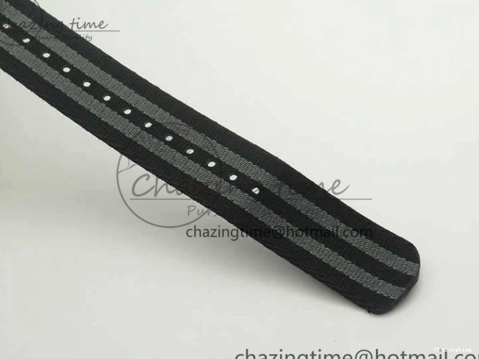 0228 Seamaster 300 Master Spectre SS MKS Best Edition Black Dial On Nylon Strap A SunProtective 8083